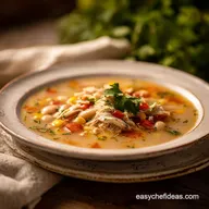 White Chicken Chili with Green Chiles for 6 Servings
