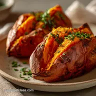 Air Fryer Baked Sweet Potatoes Fluffy Inside Crispy Skin