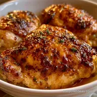 Crispy Baked Chicken Thighs: Golden Skin