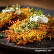 The Crispiest Carrot Courgette Veggie Latkes Recipe