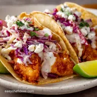 Cod Fish Tacos: Crispy Baja Style with Spicy Crema