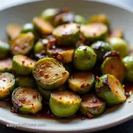 Best Crispy Honey Balsamic Brussels Sprouts Recipe Sticky Sweet