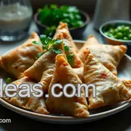 My Family's Favorite Crispy Veggie Samosas with Spiced Potatoes