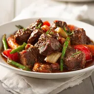 Crock Pot Meal with Beef for 8 Servings with Root Vegetables