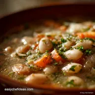 Crock Pot Tuscan White Bean and Garlic Soup: Effortless, Creamy Healthy