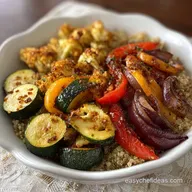 Daniel Fast Recipe with Roasted Vegetables & Quinoa