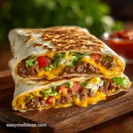 Diner Deluxe Cheeseburger Crunch Wrap All the Flavor Perfect Crunch
