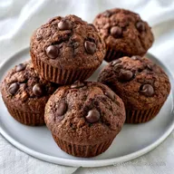 Double Chocolate and Banana Muffins