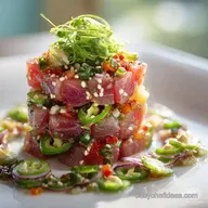 Ahi Tuna Poke Stacks: Restaurant-Quality Recipe, Ready in 65 Mins
