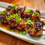 Easy Japanese Chicken Yakitori Skewers for 4 Servings