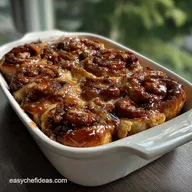 Cinnamon Roll Casserole: Velvety Custard Soak