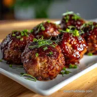 Easy Crockpot Appetizer Recipe with BBQ Meatballs That Will Steal: Sticky Glaze