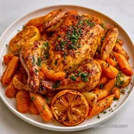 Easy Fall Roast Chicken with Garlic and Lemon