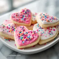 Easy Valentines Day Sugar Cookies for 24