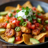 Delicious Sheet Pan Chicken Fajita Nachos Easy Fiesta