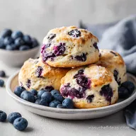 Blueberry Scones Recipe for 8 Servings: Flaky and Tender