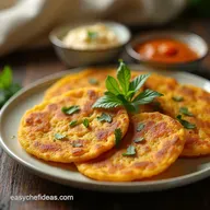 Fluffy Flavourful Besan Chilla Quick Savoury Pancakes