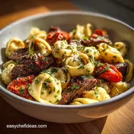 Garlic Steak Tortellini for 4 Servings
