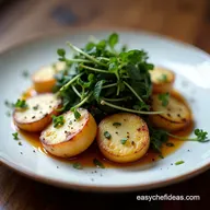 Roasted Turnips with MapleDijon Glaze Garlic Greens