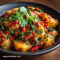 RestaurantStyle Potato Masala for Dosa Easy Aloo Bhaji Recipe