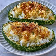 Stuffed Zucchini with Rice in 1 Hour