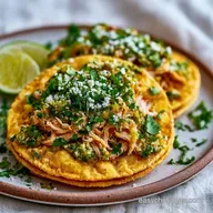 Slow-Cooked Green Salsa Chicken Tostadas