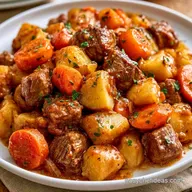 Ground Beef Vegetable Stew with Potatoes