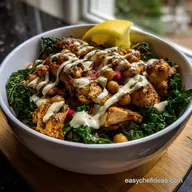 Protein Bowl: Spicy Harissa Chicken Power Greens