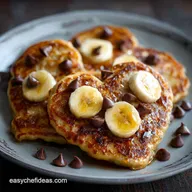 HeartShaped Chocolate Chip Banana Pancakes: Perfectly Fluffy Brunch