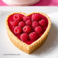 Valentines Themed Food Heart Raspberry White Chocolate Tart