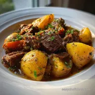 Hearty Lazy Day Crockpot Meal: Slow Cooker Beef and Potato Casserole