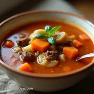 Proper Pint of Comfort Hearty Vegetable Beef Soup Recipe