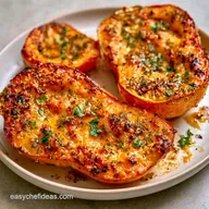 Herb Roasted Acorn Squash with Parmesan
