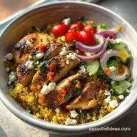 High Protein Recipe with Grilled Chicken and Quinoa in 35 Minutes