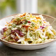 Coleslaw Recipe in 10 Minutes with Fresh Cabbage and Carrots