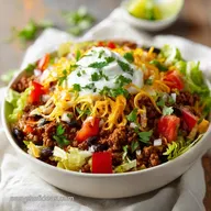 Ground Beef Taco Salad: Crunchy and Fresh