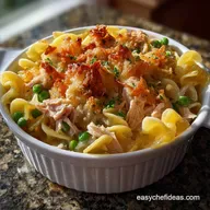 Homemade Tuna Noodle Casserole Recipe: Velvety Sauce & Crunchy Topping