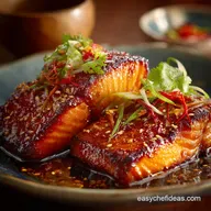 Honey Sriracha Salmon Sticky, Sweet Spicy Glazed Salmon