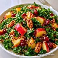 Kale Quinoa Apple Salad with Cranberries