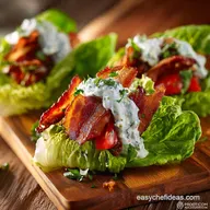 BLT Lettuce Wraps Recipe: Low-Carb Healthy with Zingy Aioli