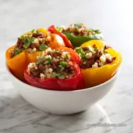 Keto Stuffed Peppers with Cauliflower