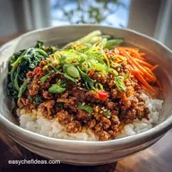 Korean Ground Beef Bowl in 15 Minutes