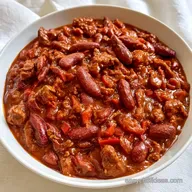 Lean Ground Beef Chili for 6 Servings