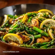 Chicken and Asparagus Lemon Stir Fry: Speedy Weeknight Meal