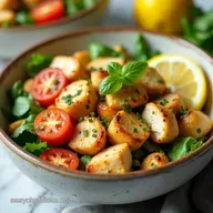 Quick Easy healthy food recipe lunch Lemony Chicken Bowls