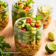 Summer Meal Prep Mediterranean Quinoa Salad Jars