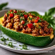 Mexican Zucchini Boats for 4 Servings