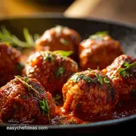 Italian Turkey Meatballs Tender Lighter Recipe Simmered in Sugo