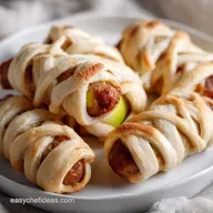 Halloween Potluck Dishes: Spooky Mummy Sausage Rolls