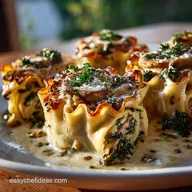 Mushroom Kale Lasagna Rolls: Creamy, Cheesy, Individual Comfort Portions